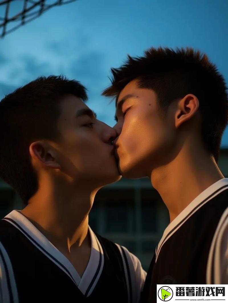 两个男生互相亲吻原声音没有音乐：独特场景记录
