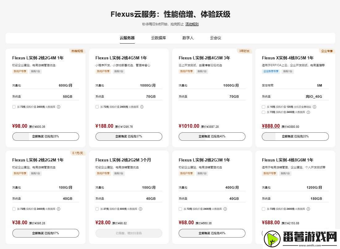 华为flexus云服务特惠：2核2g2m仅28元-初创企业高效成长新选择！