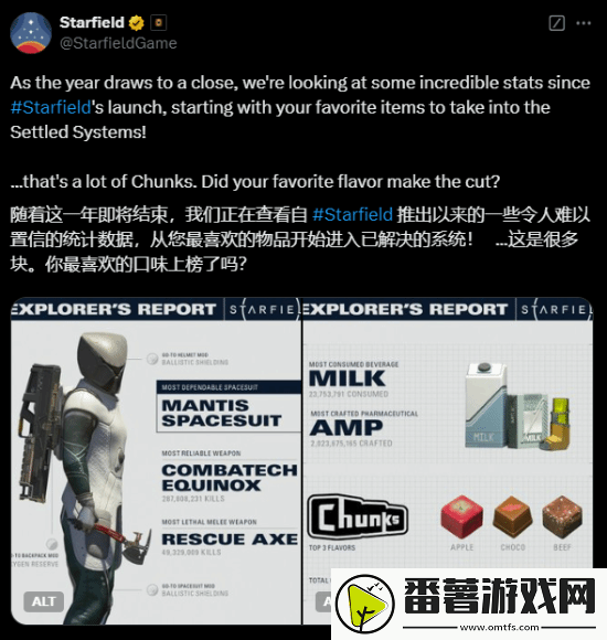 发售一年多后-b社首次公布星空玩家统计数据